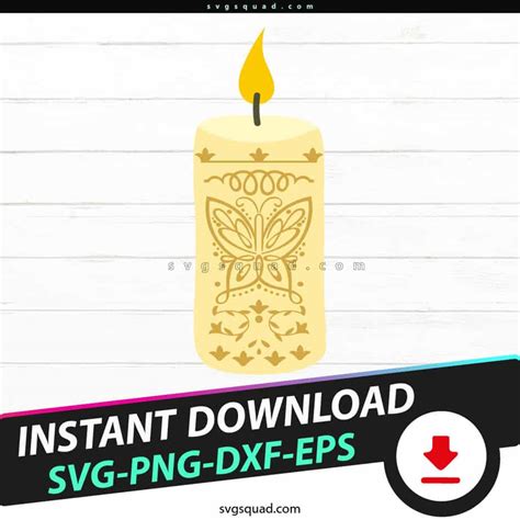 Encanto Candle SVG PNG Butterfly Candle SVG Digital Cut File Cricut