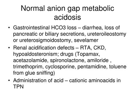 Normal Anion Gap Metabolic Acidosis Mnemonic Diabetes