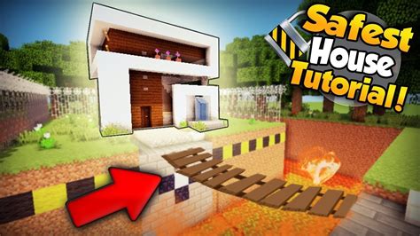 Minecraft Safest Modern Redstone House Tutorial How To Build A House