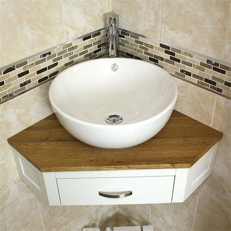 Bathroom Vanity Painted Unit Corner Wash Stand And White Ceramic Basin