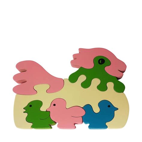 Chicken Wooden Animal Puzzle Handcrafted In Australia Jigzoos