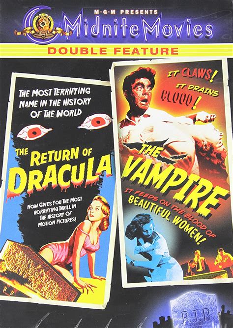 The Return Of Dracula The Vampire Midnite Movies Programme Double