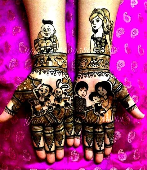Top 71 Cartoon And Simple Mehndi Designs For Kids They Just Love Them