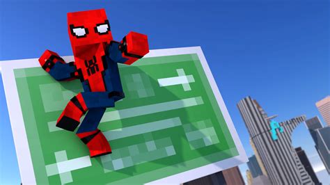 Spider Man Homecoming Poster Minecraft 2 By Xerxesgwx On Deviantart