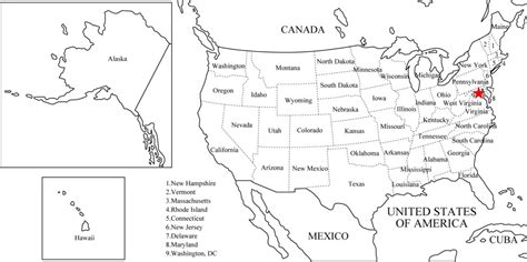 Mapa De Estados Unidos Con Nombres Para Colorear Mapa De Carteles De