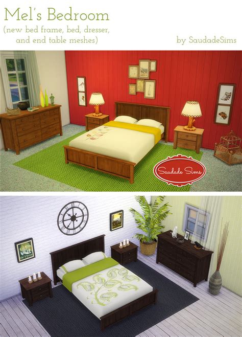 Saudade Sims — Mels Bedroom Meshes By Saudadesims This Set Is