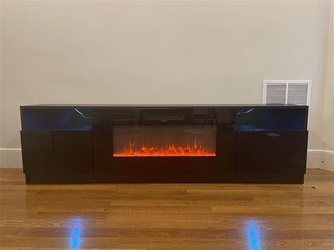 Delaine Tv Stand For Tvs Up To 88 With Electric Fireplace Review