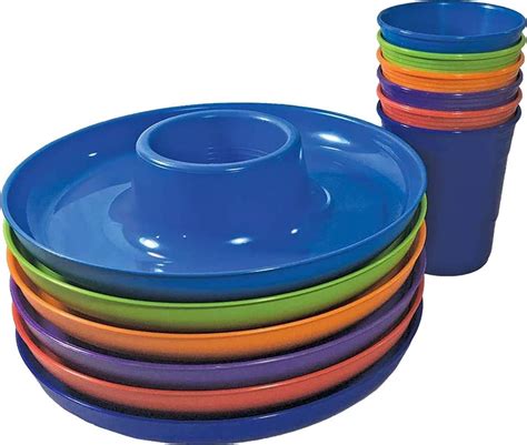Great Plate Reusable Plastic Plates For Parties With Built