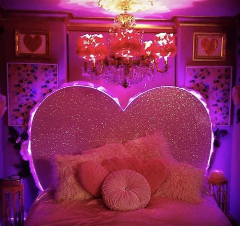 Interior Pink Bedroom And Heart Headboard Image 6159863 On