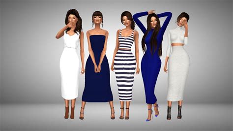 Immortalsims Simply Elegant Lookbook Sims Outfit Sims 4 Dresses