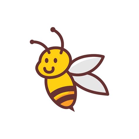 Bumble Bee Logo Mascot Cartoon Character Vector Premium Download