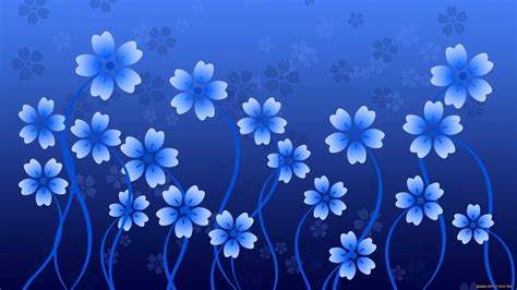 Flower Background Wallpaper Blue Blue Flower Wallpapers Top Free Blue