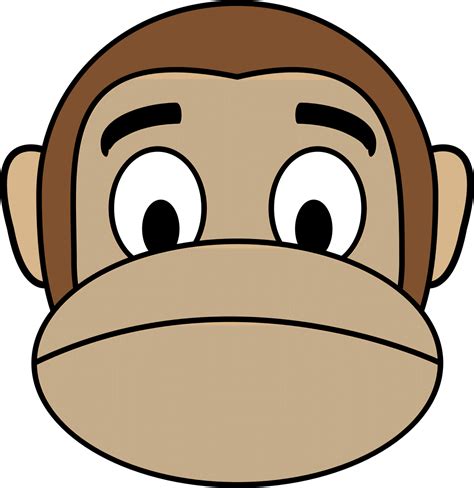 Monkey Emoji Clipart Monkey Face Cartoon Png Download Full Size