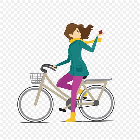 만화 일러스트 여자 나들이 자전거 타는 사람 만화 자전거 타는 사람 놀이 소녀 Png 일러스트 및 Psd 이미지 무료