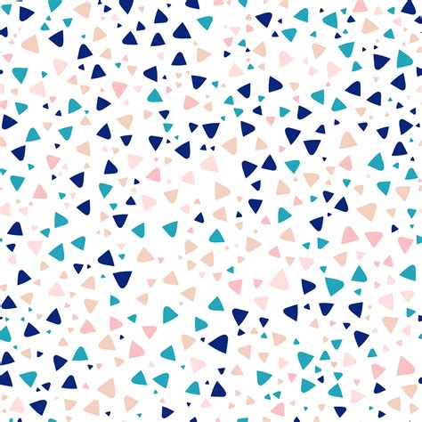 Abstract Triangles Terrazzo Seamless Repeat Vector Pattern 3074061
