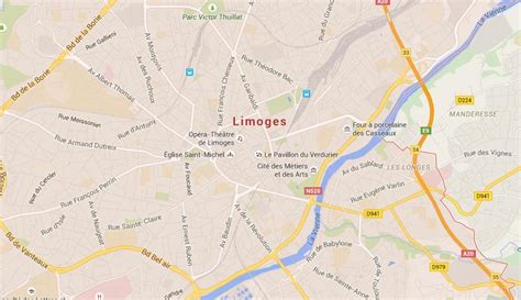 Map Of Limoges