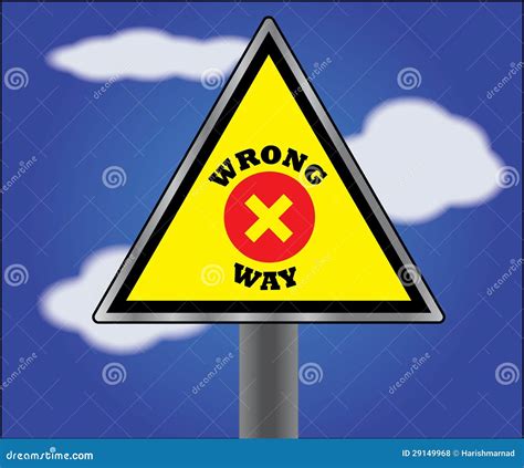 Wrong Way Sign Clip Art