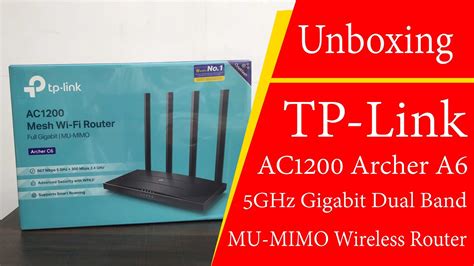 Tp Link Ac1200 Archer A6 5ghz Gigabit Dual Band Mu Mimo Wireless