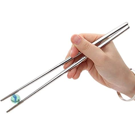 Devico Chopsticks Metal 1810 Stainless Steel Set Reusable Dishwasher Safe Ebay