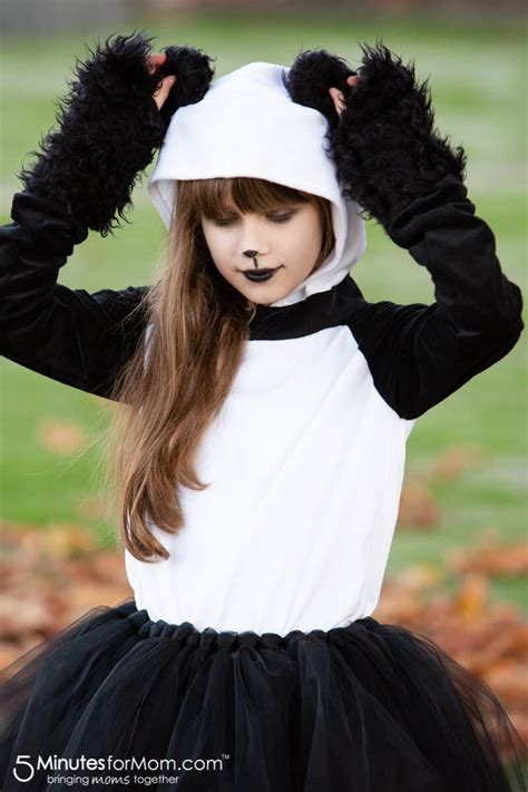 Diy Panda Bear Halloween Costume 5 Minutes For Mom