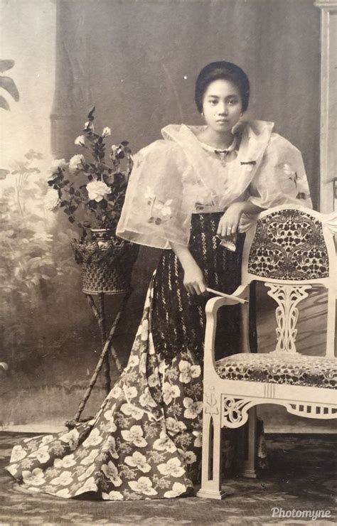 Vintage Portraits Vintage Photos Barot Saya Bird Strike Filipino Fashion Philippine Women