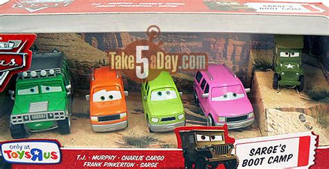 Mattel Disney Pixar Diecast Cars The Road To Sarges Boot Camp Is