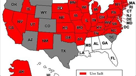 States That Dont Use Road Salt