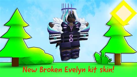 New Broken Evelyn Kit Skin In Roblox Bedwars Youtube