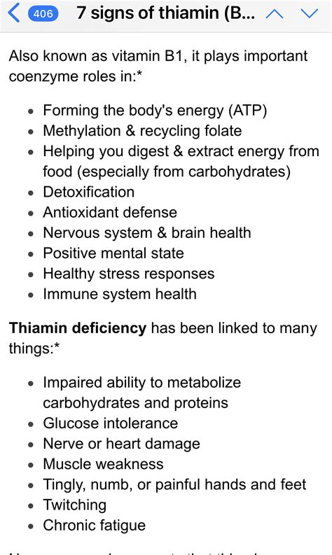 9 B1 Deficiency Symptoms Article Gallery Quotes