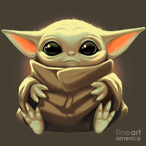 Baby Yoda Digital Art By Sofia Toscano Fine Art America