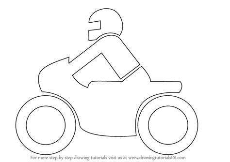 How To Draw A Motorcycle For Kids Two Wheelers Step By Step