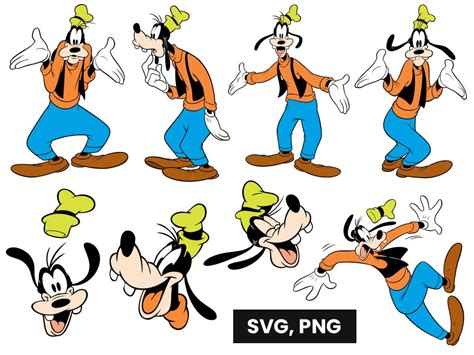 Goofy Svg Png Cut Files For Cricut Goofy Vector Clipart Payhip