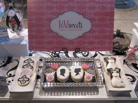 Landv Sweets At The Bridal Boudoir Bridal Boudoir Bridal Cookie Display
