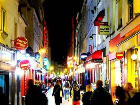 Rue De Lappe Rue Festive En Soirée Nuit 11ème Arrondissement