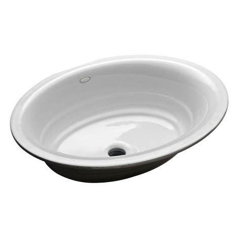 Do you think home depot bathroom sinks and cabinets seems to be great? KOHLER Garamond Undermount Cast Iron Bathroom Sink in ...