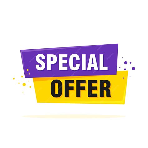 Premium Vector Special Offer Sale Tag Discount Symbol Retail Sticker
