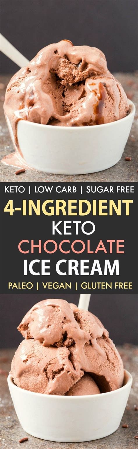 No Churn Paleo Vegan Chocolate Ice Cream Keto Low Carb