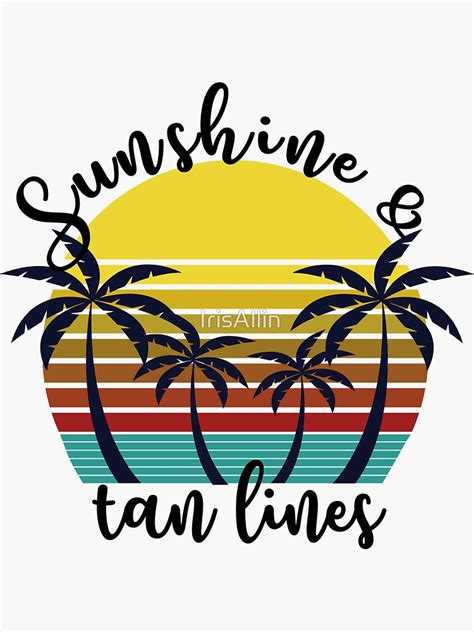 Sunshine And Tanlines Sticker By Irisallin Redbubble