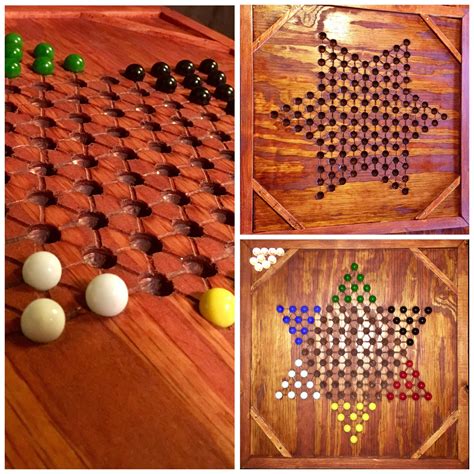 4999 Chinese Checkers Board With Marbles Great Decoration Piece And