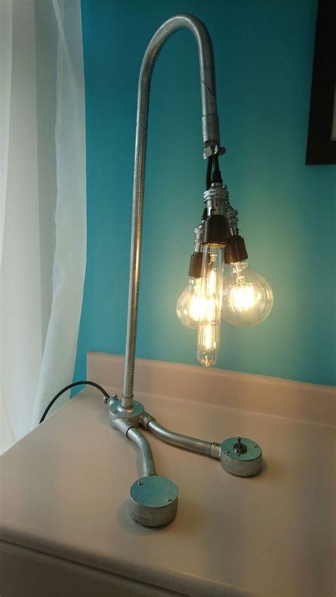 Metal Conduit Desk Lamp Conduit Lighting Bottle Lamp Lamp