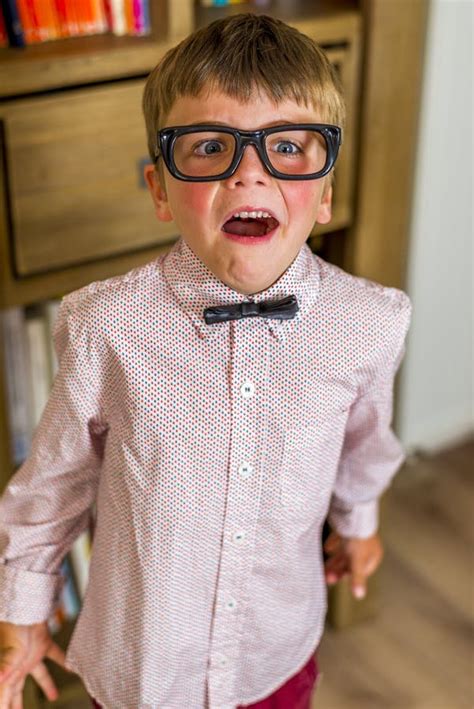 Nerdy Boy Stock Photo Image Of Screaming Glasses Geek 33154650