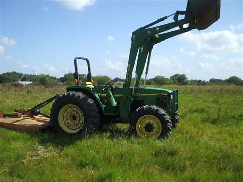 John Deere 5510 4x4 Tractor With Loader And Shredder 2coolfishing