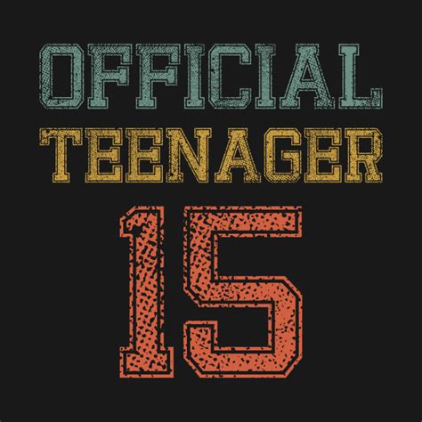 Funny 15th Birthday Shirt Official Teenager 15th Birthday Boy 15th