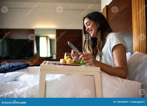 girl enjoying herself in a hotel room stock image image of lady person 158438601