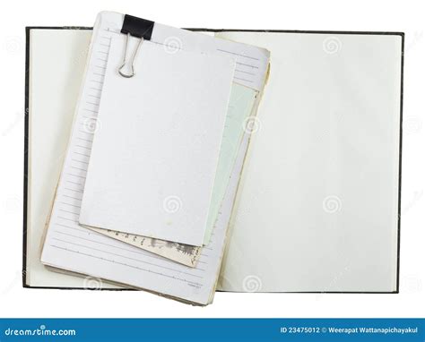 Notepad On Book Stock Photo Image Of Book Notepad Copy 23475012