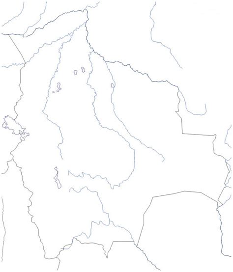 Mapa Político De Bolivia Mudo Saberia