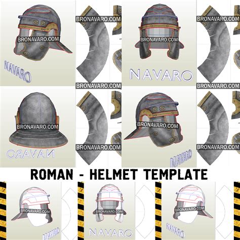 Roman Imperial Helmet Pepakura Roman Helmet Pdo Roman Helmet Pdf