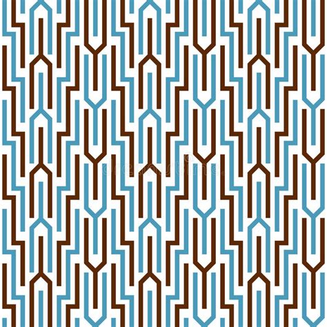 Geometric Abstract Seamless Pattern Linear Motif Background And