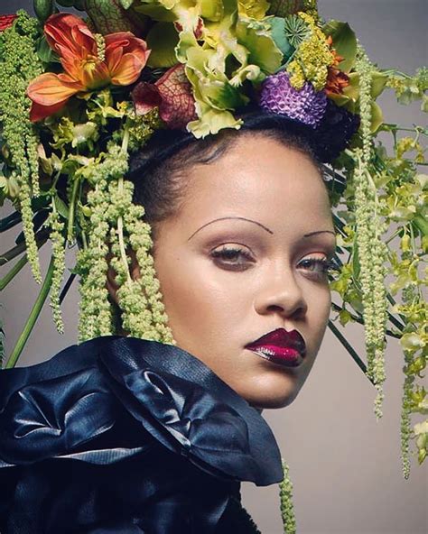 Rihannas Eyebrows Got A 90s Makeover For Her British Vogue Cover Allure