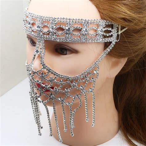 Drag Queen Diamond Crystal Mask Queerks